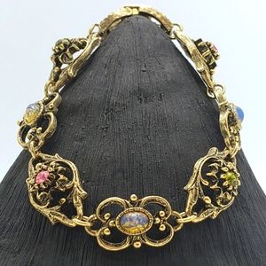 Vintage 70's Sarah Coventry Contessa Ornate Link Bracelet